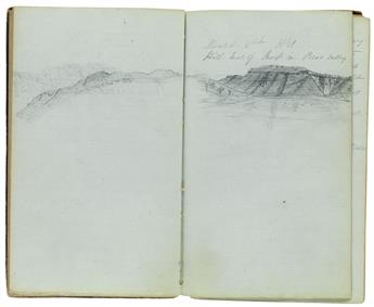 (TEXAS.) Smith, William Farrar. Manuscript diary of an expedition to blaze a trail from San Antonio to El Paso.